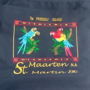St. Martin canvas souvenir tote bag